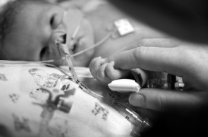 newborn child in hospital